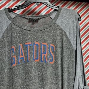 Women's Gameday Couture Florida Gators Raglan Knotted, Split Sleeve Shirt